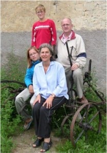 Hemke Veenstra en zijn gezin in 2004