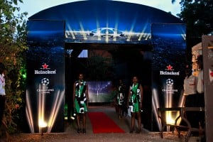 Heineken display in East Africa