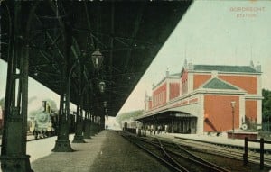 Station Dordrecht, prentbriefkaart, ca. 1900, Regionaal Archief Dordrecht”