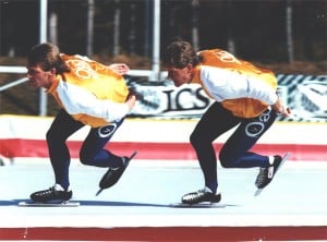 A .Kasper and R. de Roon ice skating