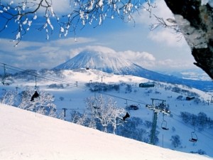 Ski Lift in Niseko Japan 