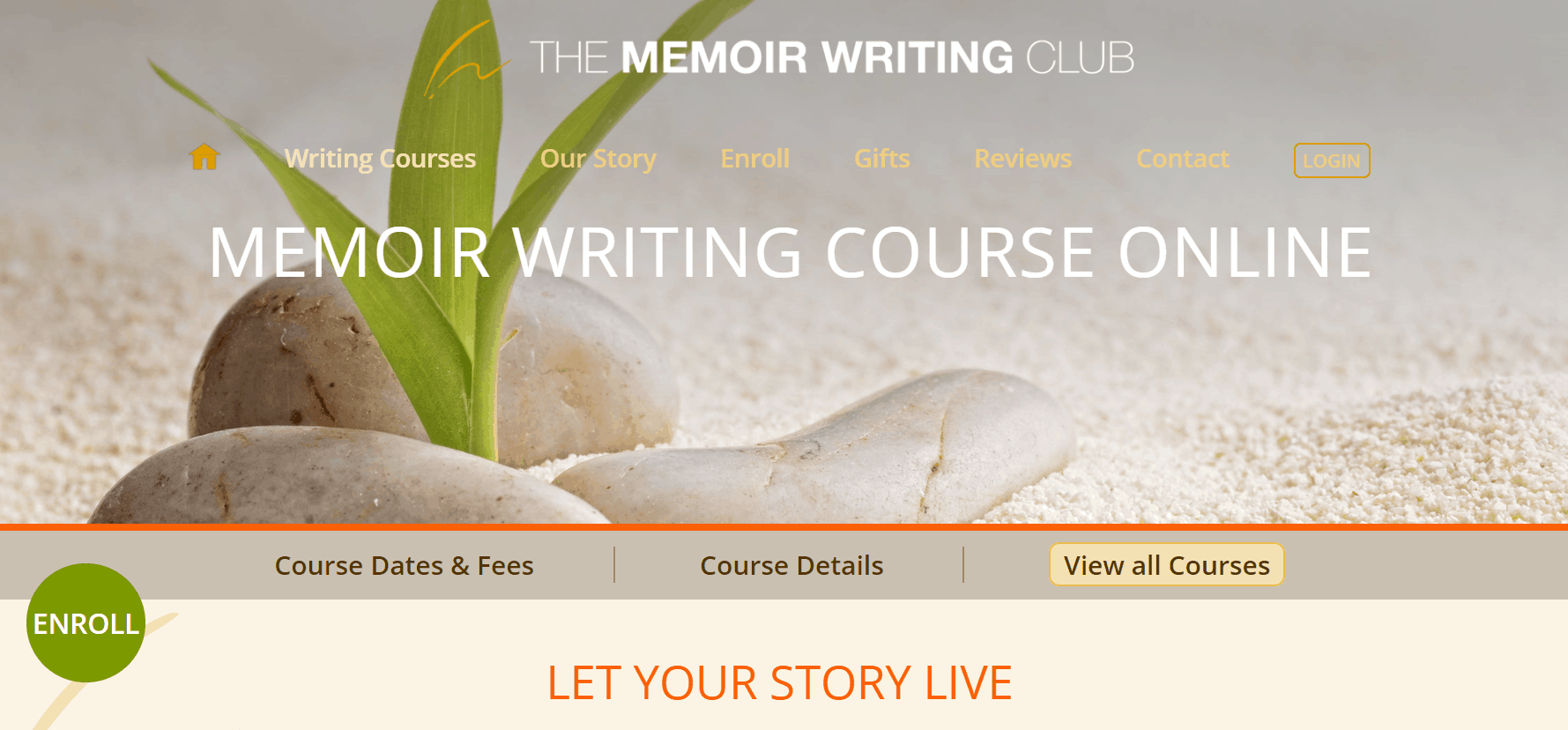 Memoir Writing Club site